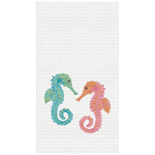 Coastal Seahorse Duo Kitchen Towel