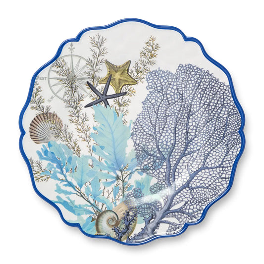 Blue Lagoon Round Platter