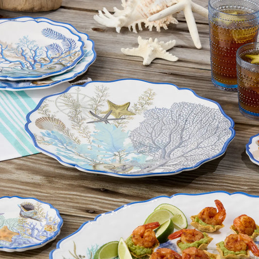 Blue Lagoon Round Platter