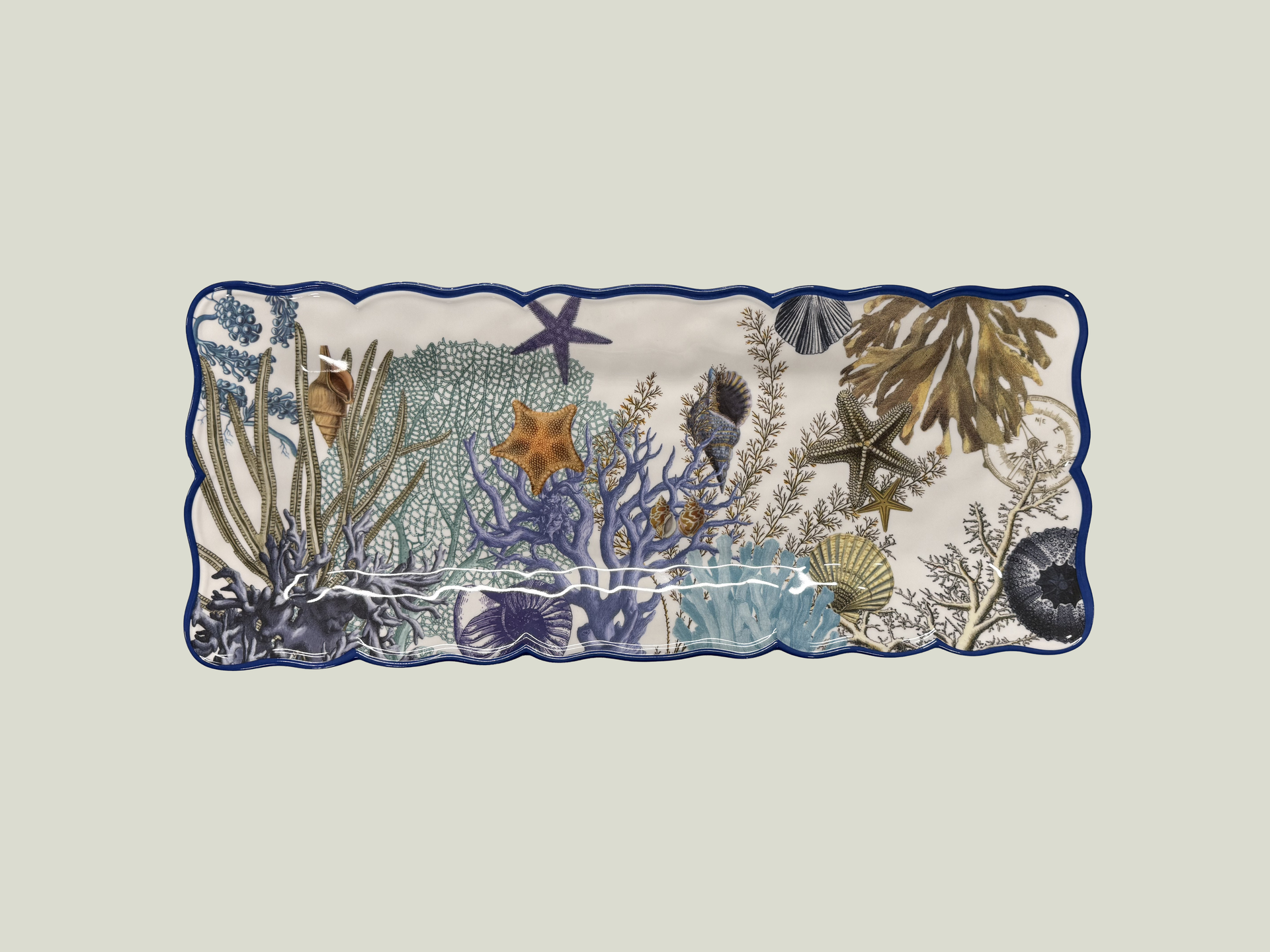 Blue Lagoon Rectangular Platter