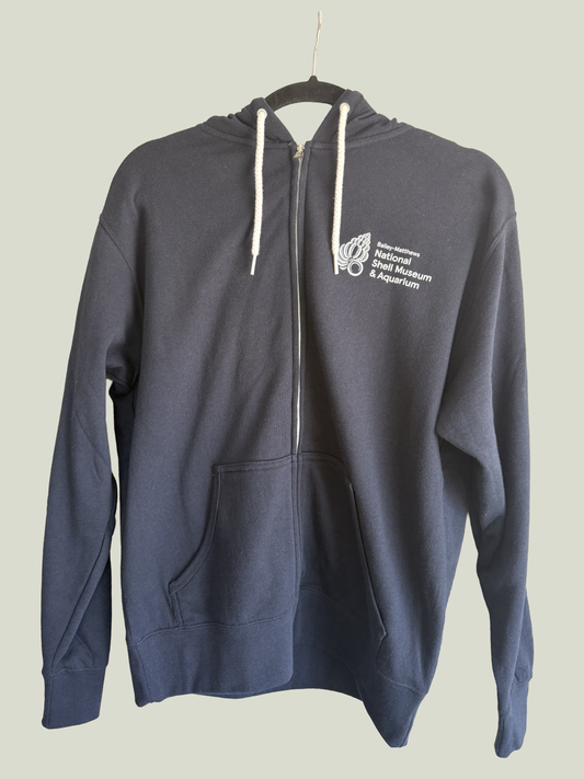 Museum Logo Navy Zip Hoodie