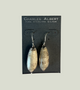 Charles Albert Lettered Olive Sterling Silver Earrings