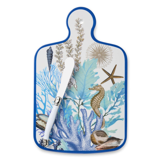Blue Lagoon Cheese Board with Knife