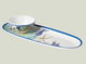 Blue Lagoon Oval Tray with Dip Bowl