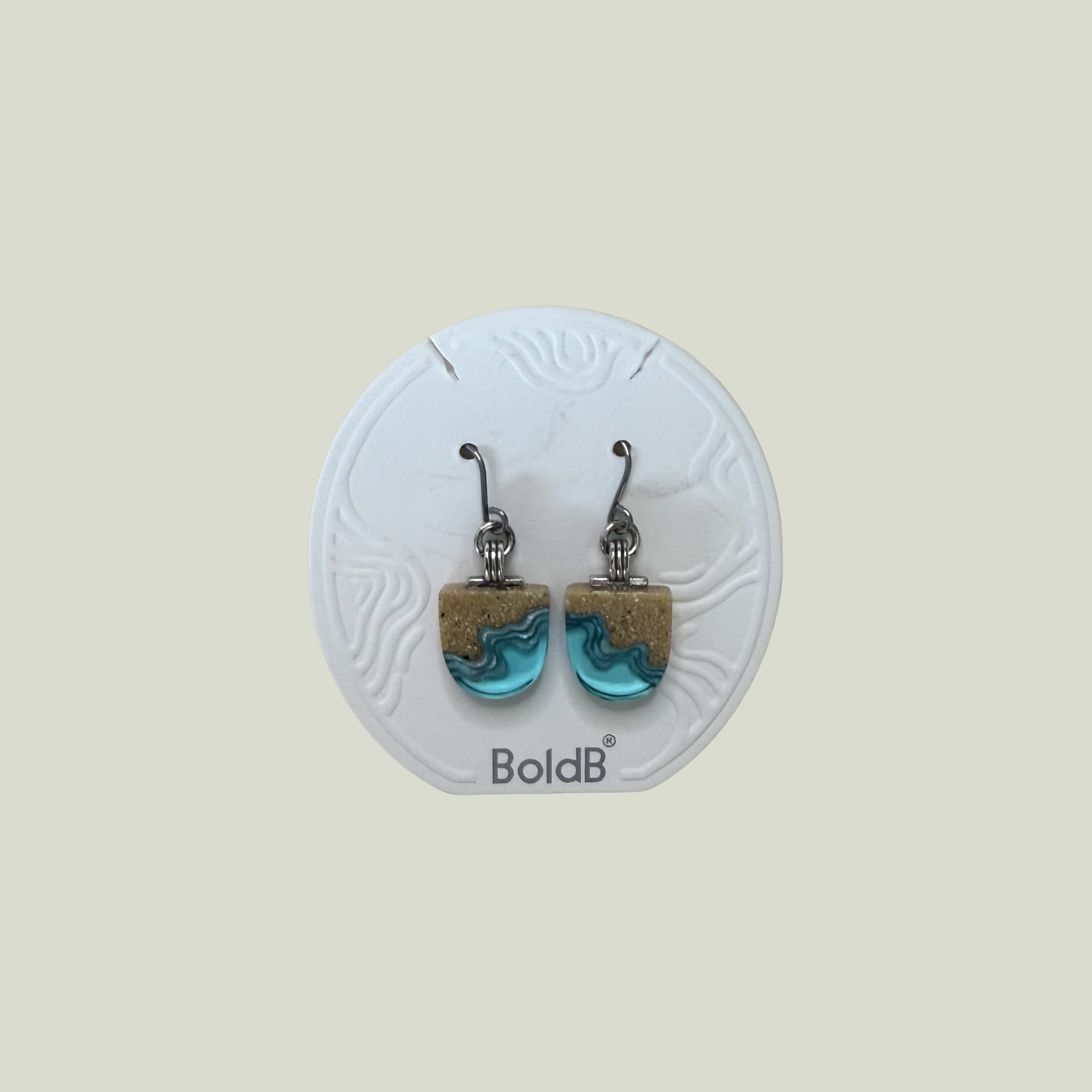 BoldB Seashore Dangle Earrings-Aqua