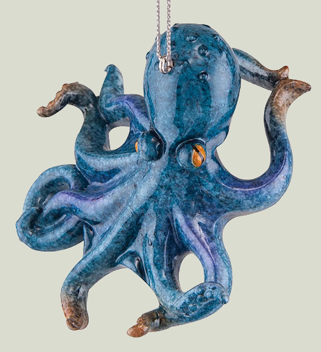 Christmas Cozumel Reef Octopus Ornament