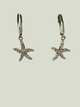 Congress Jewelers 14K Gold Pavé Diamond Diamond Starfish Euro Clasp Earrings
