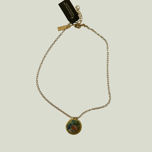 Evocateur Octopus Mini Disc Necklace