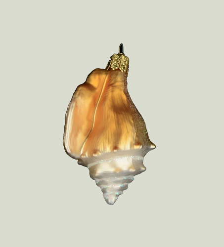 Golden Shell Ornament