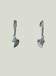 Congress Jewelers Sterling Silver Conch Euro Clasp Earrings, Small