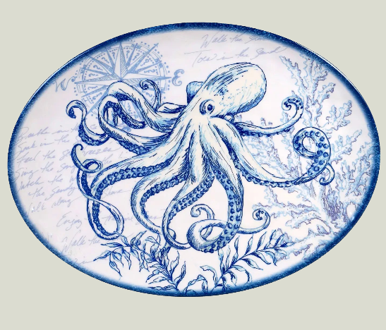 Oceanic Oval Platter