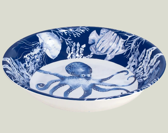 Sea Life Large Serving Bowl