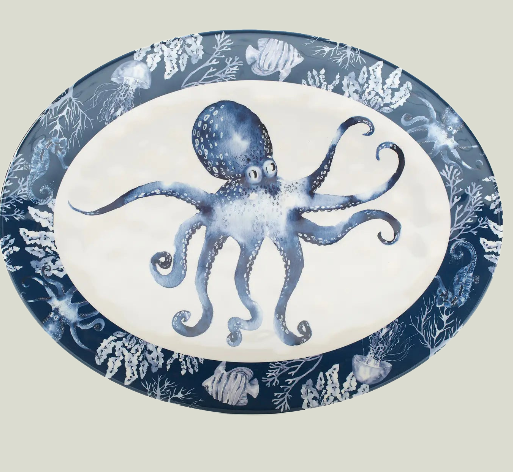 Sea Life Oval Platter