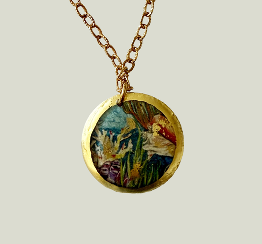 Evocateur Reef Mini Disc Necklace