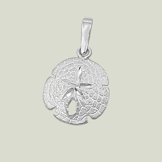 Congress Jewelers Sterling Silver 14mm Sanddollar Pendant