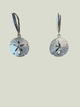 Congress Jewelers Sterling Silver 17mm Sanddollar Euro Earrings
