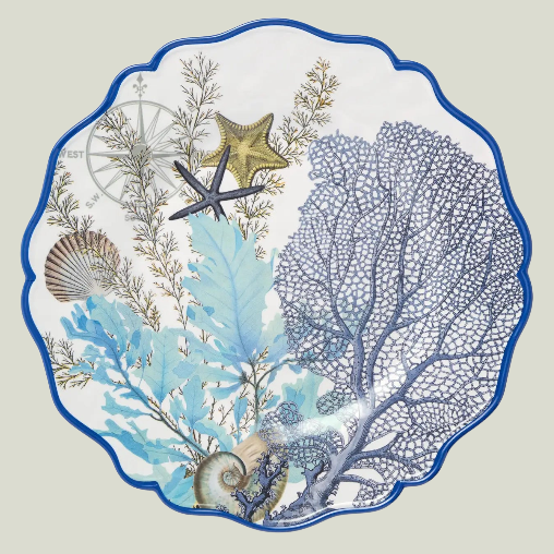 Blue Lagoon Round Platter