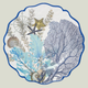 Blue Lagoon Round Platter