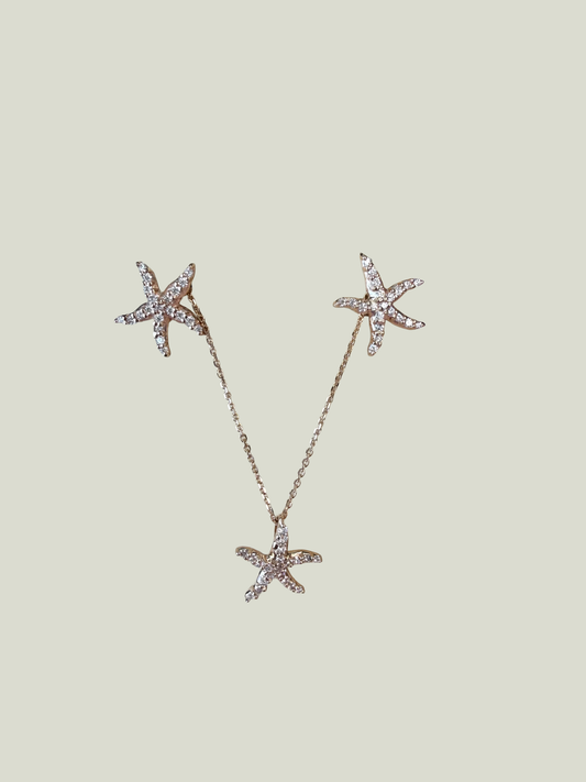 Congress Jewelers 14K Rose Gold Diamond Starfish Pendant